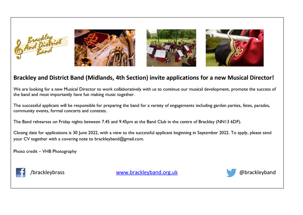 Musical Director - applications by 30 June 2022